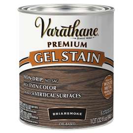 VARATHANE 358173 Premium Gel Stain, Briarsmoke, Liquid, 1 qt