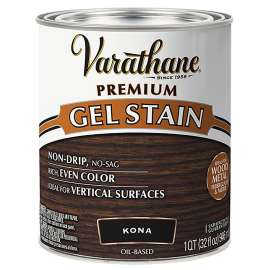VARATHANE 358174 Premium Gel Stain, Kona, Liquid, 1 qt