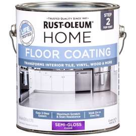 RUST-OLEUM 358584 Floor Coating, Semi-Gloss, 1 gal