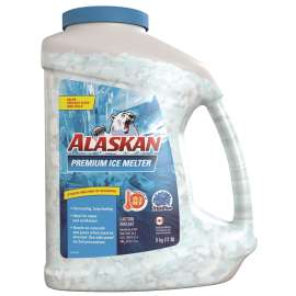 Alaskan 8403500 Premium Ice Melter, Solid, Bluish, Alkaline Odor, 5 kg, Jug