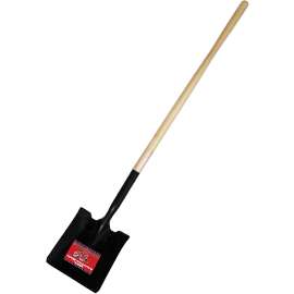 BULLY Tools 52525 Shovel, 9 in W Blade, 14 ga Gauge, Steel Blade, Hardwood Handle