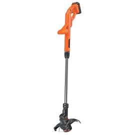 Black+Decker LST201 String Trimmer and Edger, 1.5 Ah, 20 V Battery, Lithium-Ion Battery, 0.065 in Dia Line
