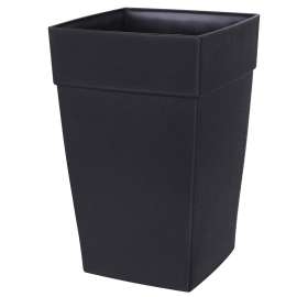 DCN Harmony 3508-36 Planter, 8 in W, 8 in D, Plastic, Black, Textured