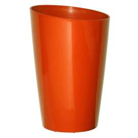 DCN Mirage 2216-40 Tall Planter, 16 in Dia, Thermoplastic, Orange