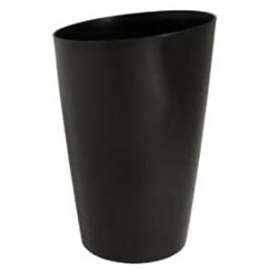 DCN Mirage 2209-36 Tall Planter, 9 in Dia, Thermoplastic, Black