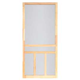 SCREEN TIGHT Creekside Series WCRC30 Screen Door, 30 in W, 80 in H, Wood, Natural