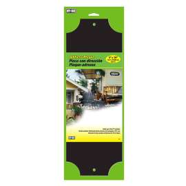 HY-KO AK-410 House Number Plate Kit, 14 in L, 5 in W, Plastic, Black