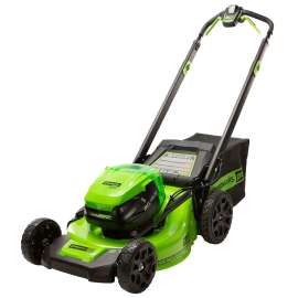 Greenworks 2533402 Lawn Mower, Battery Included, 2.5 Ah, 80 V, 21 in W Cutting