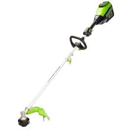 Greenworks 2123802 Brushless String Trimmer, Battery Included, 2.5 Ah, 80 V, Lithium-Ion, 0.095 in Dia Line