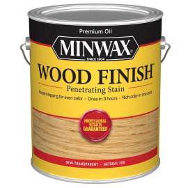 Minwax Wood Finish 710700000 Wood Stain, Natural, Liquid, 1 gal, Can