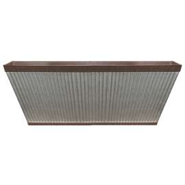 Southern Patio HDR-054818 Planter, 24 in Dia, 11-1/2 in W, 24 in D, Westlake Design, HDR, Rustic, Galvanized