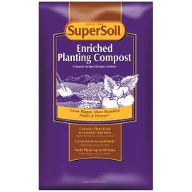 Miracle-Gro SuperSoil 75452490 Enriched Planting Compost, Solid, 2 cu-ft Bag