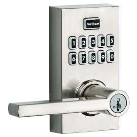 Kwikset SmartCode 917 Series 99170-003 Smart Lock, Grade AAA Grade, Keyless Key, Metal, Satin Nickel, Residential