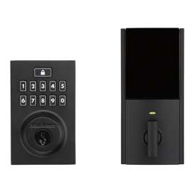 Kwikset 913 Series 913CNT 514 Electronic Deadbolt, 2 Grade, Keyed One Side Key, Zinc, Matte, KW1 Keyway