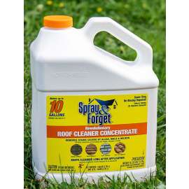 Spray & Forget SFRCG04 Roof Surface Cleaner, Liquid, Orange, 1 gal