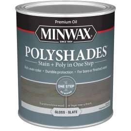 STAIN WOOD GLOSS SLATE 1QT