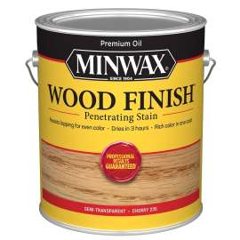 Minwax Wood Finish 710790000 Wood Stain, Cherry, Liquid, 1 gal, Can