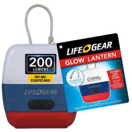 LIFE+GEAR Glow Mini Series 41-3879 Multi-Function Lantern, Alkaline Battery, Clear Light