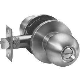 Taymor York Series 32-8940 Privacy Lockset, Knob Handle, Satin Stainless Steel, Metal, Reversible Hand, 2 in Dia Knob