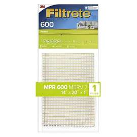 Filtrete 9835 Dust and Pollen Reduction Filter, 20 in L, 14 in W, 8 MERV, 600 um MPR, Synthetic Frame