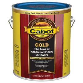 Cabot 140.0019472.007 Floor Stain, Fireside Cherry, Liquid, 1 gal, Can