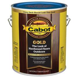 Cabot 140.0019473.007 Floor Stain, Moonlit Mahogany, Liquid, 1 gal, Can