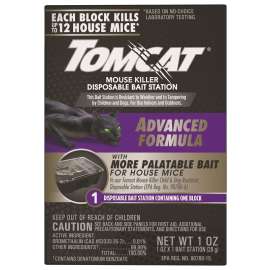 Tomcat 0373805 Mouse Killer Disposable Bait Station, 12 Mice Bait, Purple/Violet