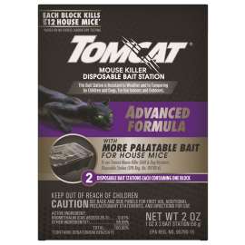 Tomcat 0373705 Bait Station and Bait Block, 12 Mice Bait, Purple/Violet