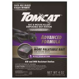 Tomcat 0373905 Rat and Mouse Killer Disposable Bait Station, 10 Rats Bait, Purple/Violet
