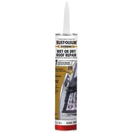 RUST-OLEUM 351249 Roof Sealant, Black, Liquid, 10.1 oz