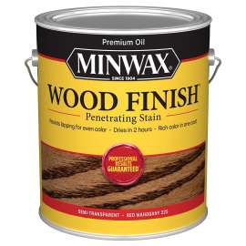 Minwax Wood Finish 71007000 Wood Stain, Red Mahogany, Liquid, 1 gal, Can