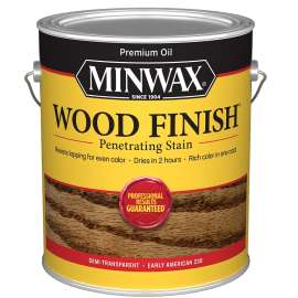 Minwax Wood Finish 71008000 Wood Stain, Early American, Liquid, 1 gal, Can