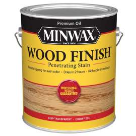 Minwax Wood Finish 71009000 Wood Stain, Cherry, Liquid, 1 gal, Can