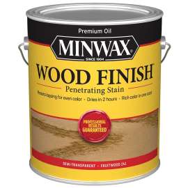 Minwax Wood Finish 71010000 Wood Stain, Fruitwood, Liquid, 1 gal, Can