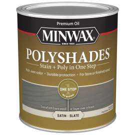 STAIN WOOD SATIN SLATE 1QT