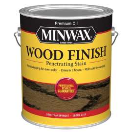 Minwax Wood Finish 710130000 Wood Stain, Ebony, Liquid, 1 gal, Can