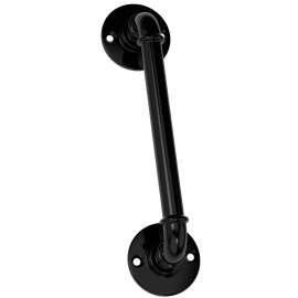 National Hardware N166-013 Industrial Pipe Handle, 10-1/2 in L Handle, Steel, Black