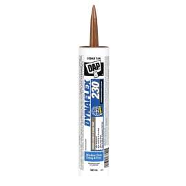 DAP DYNAFLEX 230 7079874849 Premium Elastomeric Sealant, Cedar Tan, 24 hr Curing, 4.4 to 37 deg C, 300 mL Cartridge