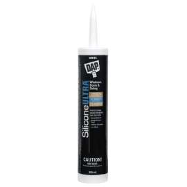 DAP 7079873391 Silicone Sealant, White, 300 mL