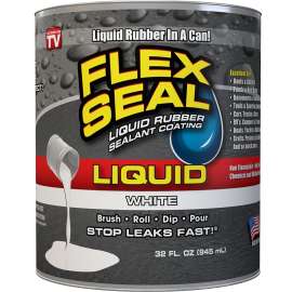 Flex Seal Liquid LFSWHTC32 Sealant Coating, White, 32 oz, Can
