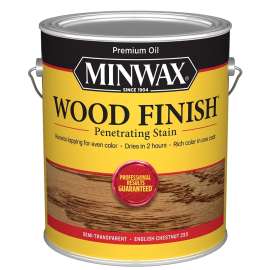 Minwax Wood Finish 710440000 Wood Stain, English Chestnut, Liquid, 1 gal, Can