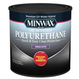 Minwax 230254444 Polyurethane, Liquid, Clear, 0.5 pt, Can
