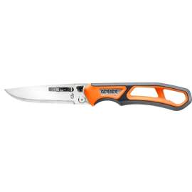 GERBER Randy Newberg Series 31-003857 Knife, 3-39/64, 4-1/2 in L Blade, Steel Blade