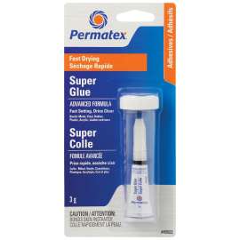 Permatex 49502 Super Glue, Liquid, Irritating, Clear, 3 mL Tube