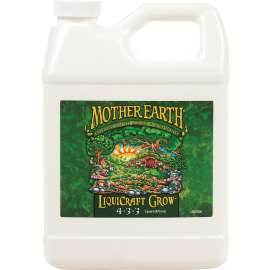 Mother Earth HGC733932 LiquiCraft Grow Plant Fertilizer, 1 qt, Liquid, 4-3-3 N-P-K Ratio