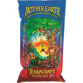 Mother Earth Terracraft HGC714901 Potting Soil, Solid, Light Brown, 2 cu-ft Package, Pallet
