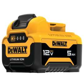 DeWALT DCB126 Cordless Rechargeable Battery Pack, 12 V Battery, 5 Ah