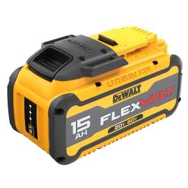 DeWALT FLEXVOLT DCB615 Cordless Battery Pack, 20/60 V Battery, 15 Ah, Includes: 3 LED Fuel Gauge Charge Indicator