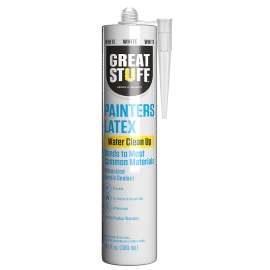 GREAT STUFF 99PAIT3010 Painter's Caulk, White, Up to 180 deg F, 10.1 fl-oz Cartridge