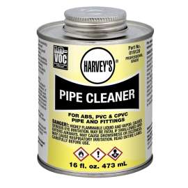 Harvey 019120-12 Pipe Cleaner, Liquid, Clear, 16 oz Can